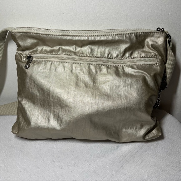 Kipling Live Light Metallic Beige Crossbody Bag - Picture 4 of 9